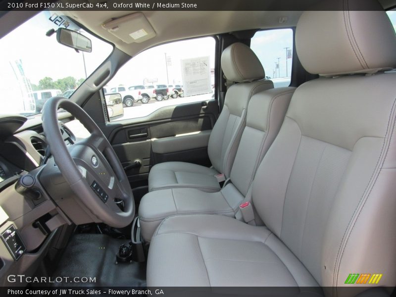 Oxford White / Medium Stone 2010 Ford F150 XL SuperCab 4x4