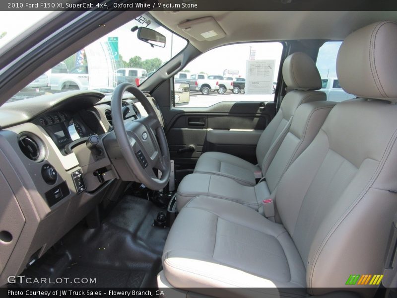 Oxford White / Medium Stone 2010 Ford F150 XL SuperCab 4x4