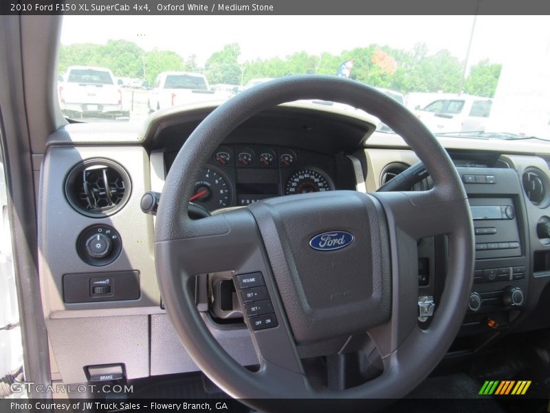 Oxford White / Medium Stone 2010 Ford F150 XL SuperCab 4x4