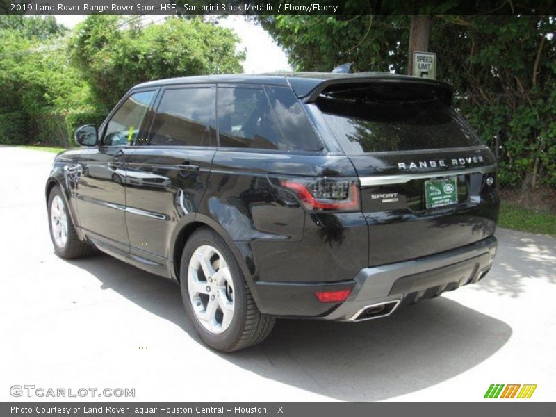 Santorini Black Metallic / Ebony/Ebony 2019 Land Rover Range Rover Sport HSE