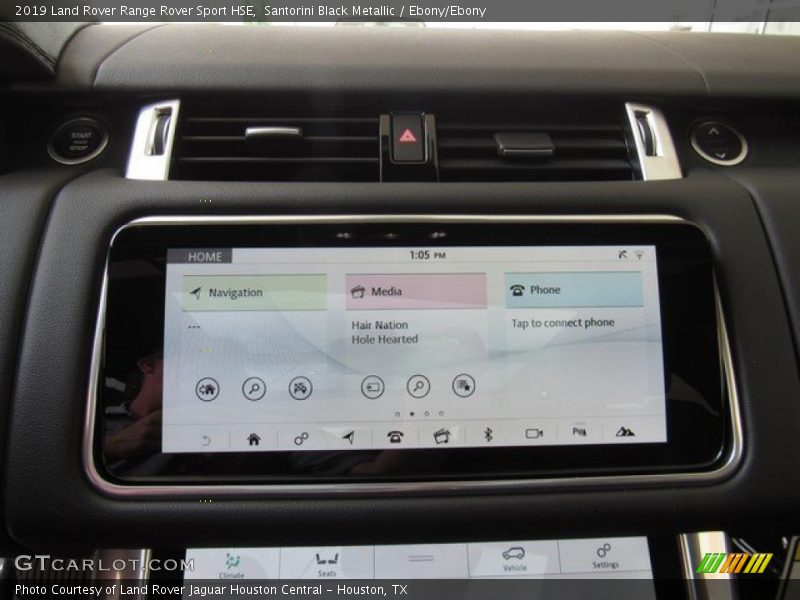 Santorini Black Metallic / Ebony/Ebony 2019 Land Rover Range Rover Sport HSE