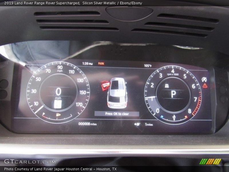 Silicon Silver Metallic / Ebony/Ebony 2019 Land Rover Range Rover Supercharged