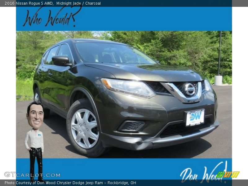 Midnight Jade / Charcoal 2016 Nissan Rogue S AWD