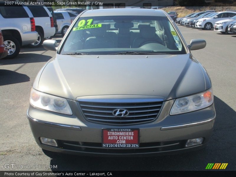 Sage Green Metallic / Gray 2007 Hyundai Azera Limited