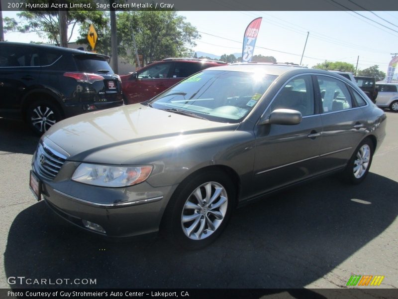 Sage Green Metallic / Gray 2007 Hyundai Azera Limited