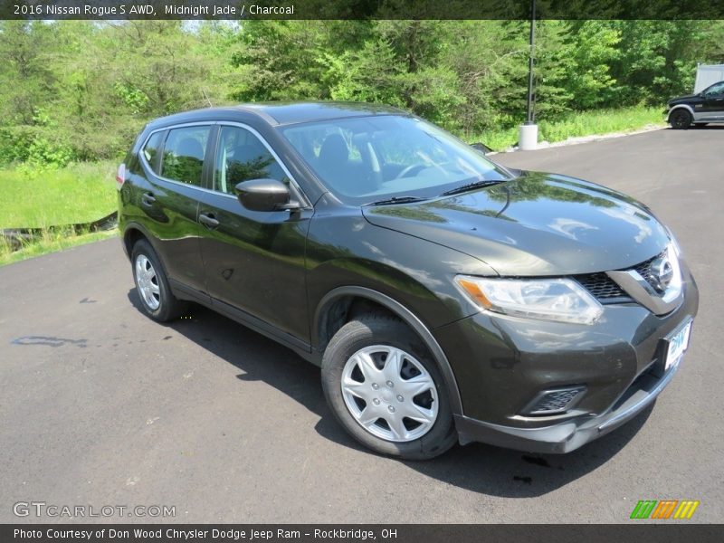 Midnight Jade / Charcoal 2016 Nissan Rogue S AWD