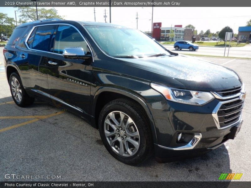 Graphite Metallic / Dark Atmosphere/Medium Ash Gray 2019 Chevrolet Traverse Premier AWD