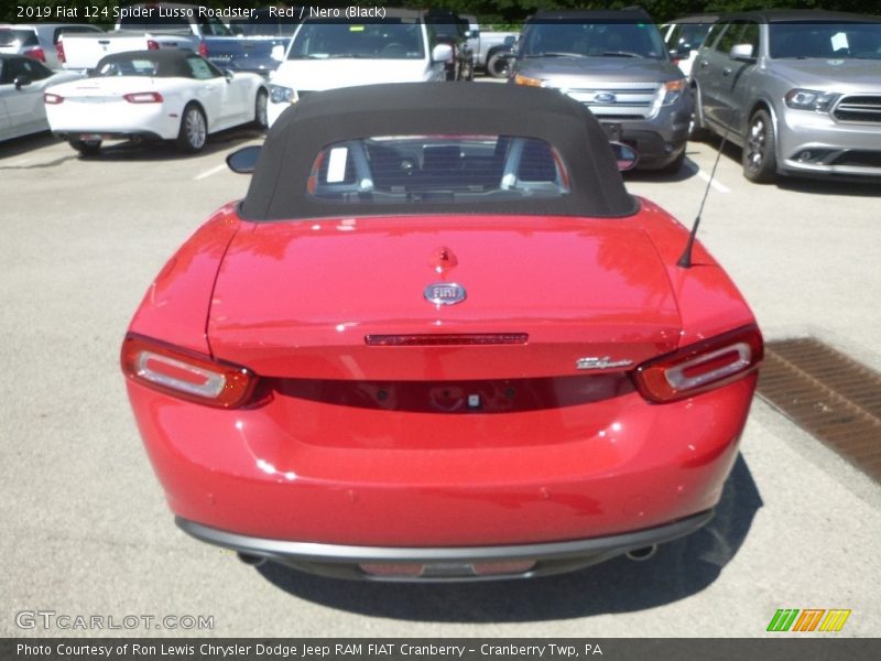 Red / Nero (Black) 2019 Fiat 124 Spider Lusso Roadster