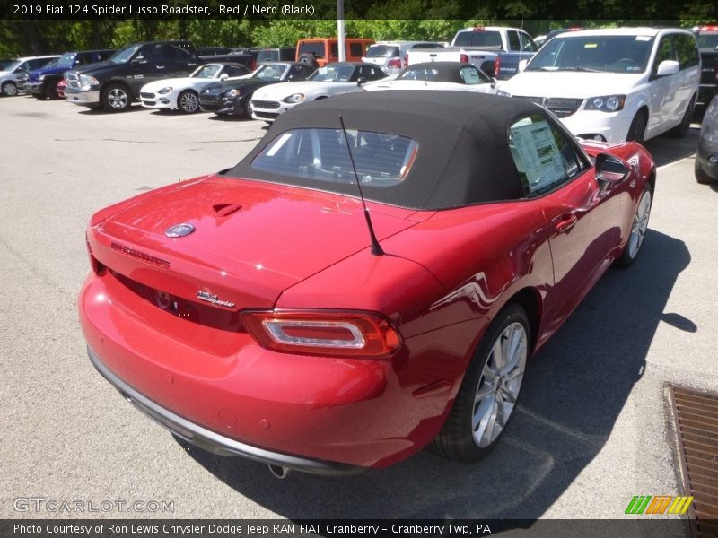 Red / Nero (Black) 2019 Fiat 124 Spider Lusso Roadster