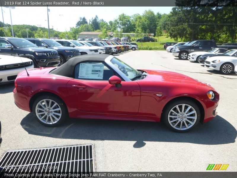 Red / Nero (Black) 2019 Fiat 124 Spider Lusso Roadster