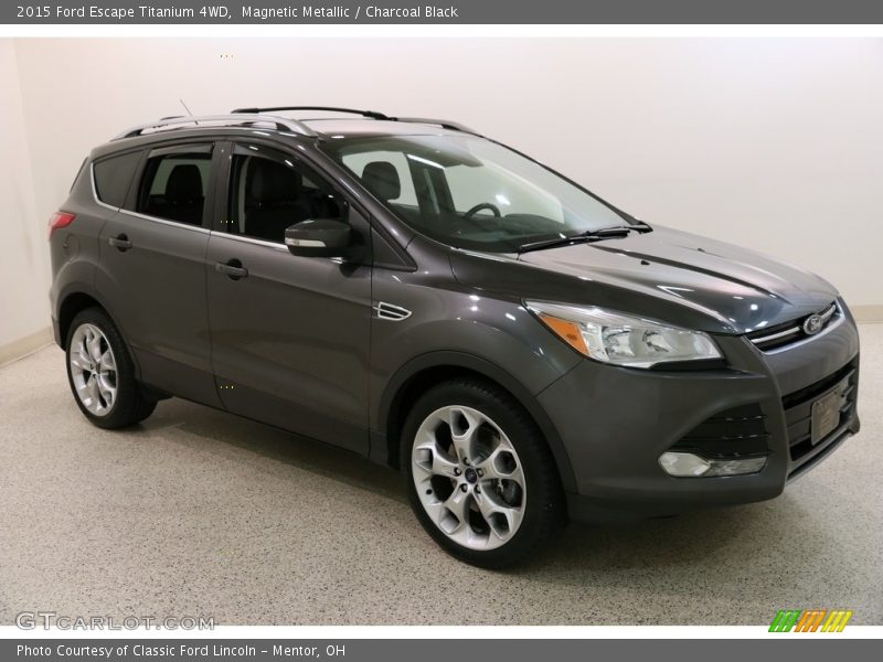 Magnetic Metallic / Charcoal Black 2015 Ford Escape Titanium 4WD