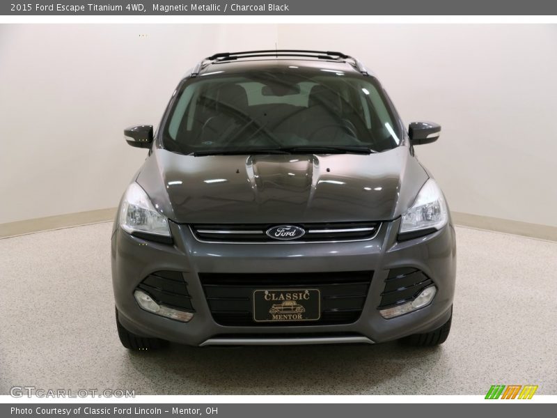 Magnetic Metallic / Charcoal Black 2015 Ford Escape Titanium 4WD