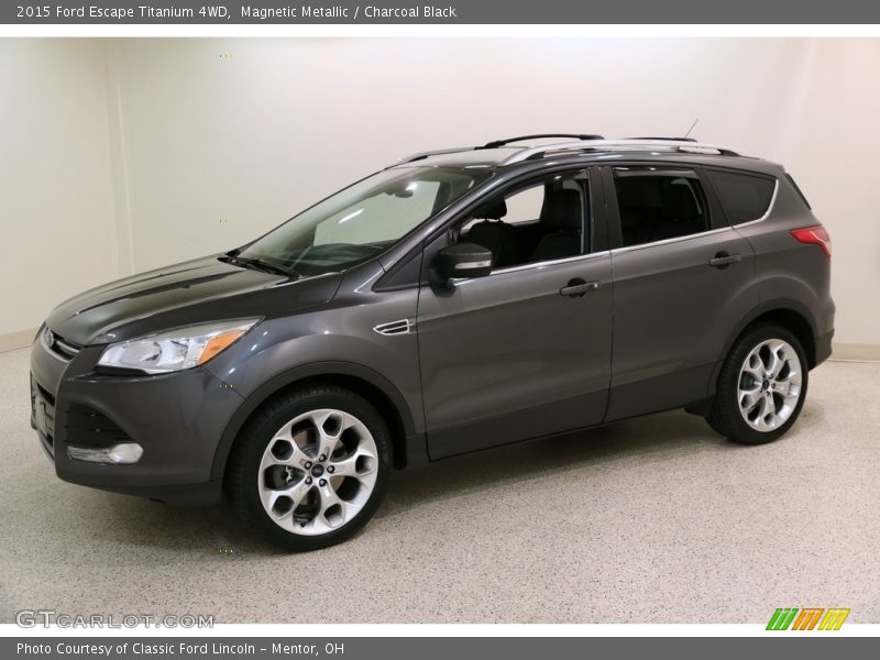 Magnetic Metallic / Charcoal Black 2015 Ford Escape Titanium 4WD