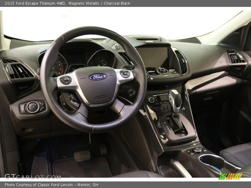 Magnetic Metallic / Charcoal Black 2015 Ford Escape Titanium 4WD