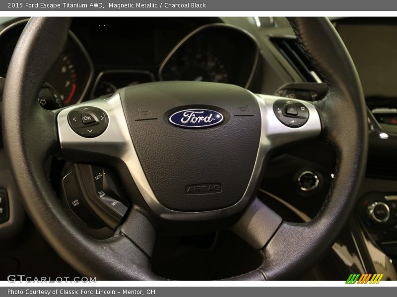 Magnetic Metallic / Charcoal Black 2015 Ford Escape Titanium 4WD