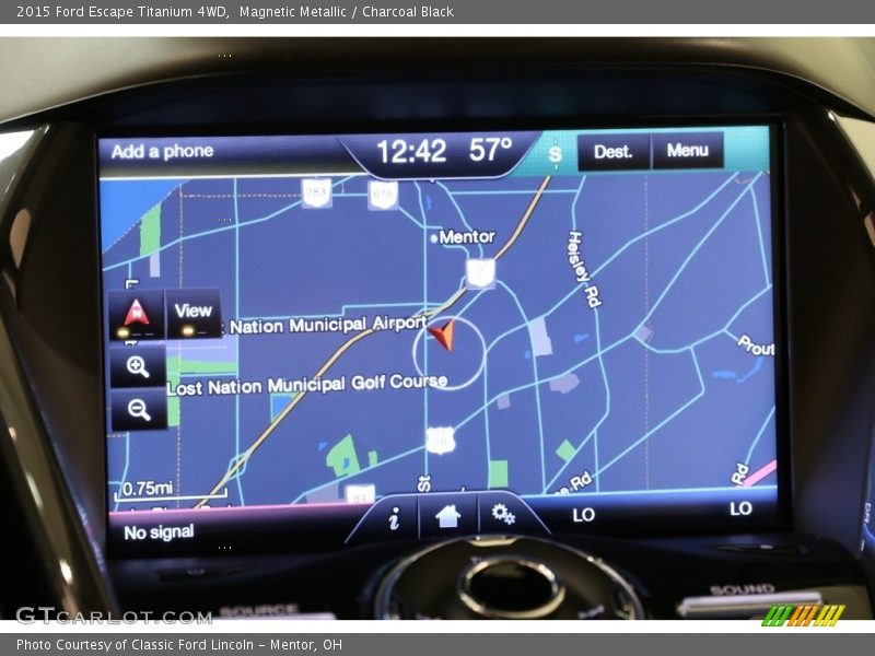 Magnetic Metallic / Charcoal Black 2015 Ford Escape Titanium 4WD