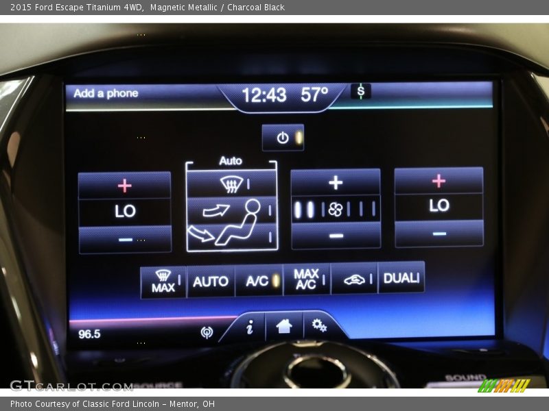 Magnetic Metallic / Charcoal Black 2015 Ford Escape Titanium 4WD