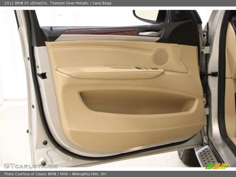 Titanium Silver Metallic / Sand Beige 2012 BMW X5 xDrive50i