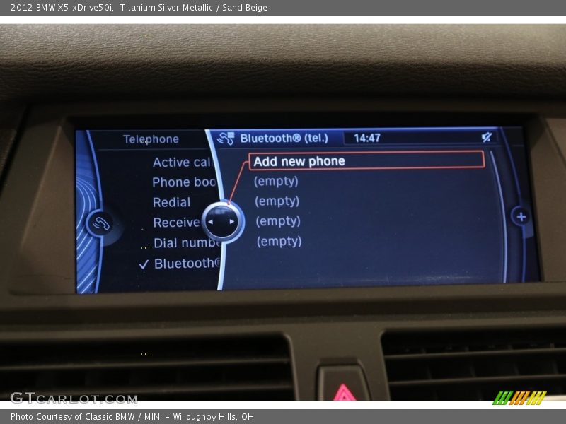 Titanium Silver Metallic / Sand Beige 2012 BMW X5 xDrive50i
