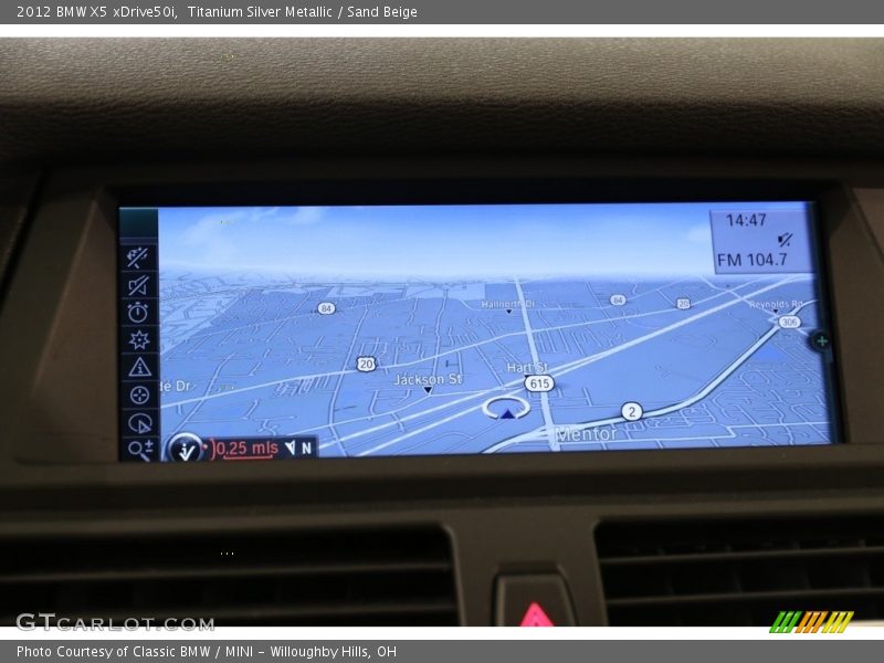 Titanium Silver Metallic / Sand Beige 2012 BMW X5 xDrive50i