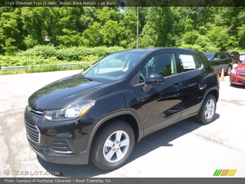 Mosaic Black Metallic / Jet Black 2019 Chevrolet Trax LS AWD