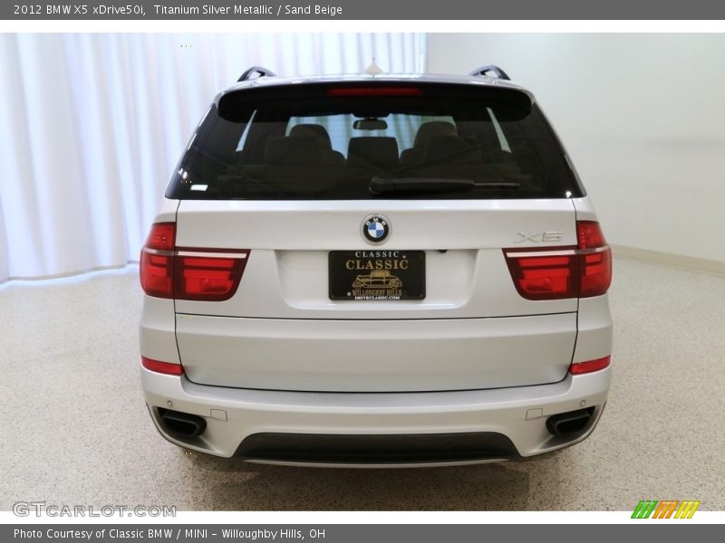 Titanium Silver Metallic / Sand Beige 2012 BMW X5 xDrive50i