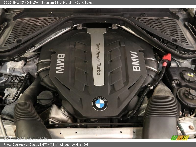 Titanium Silver Metallic / Sand Beige 2012 BMW X5 xDrive50i