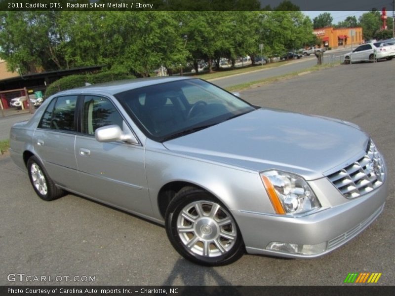 Radiant Silver Metallic / Ebony 2011 Cadillac DTS