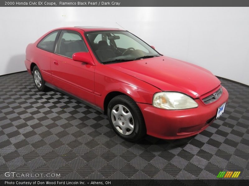 Flamenco Black Pearl / Dark Gray 2000 Honda Civic EX Coupe
