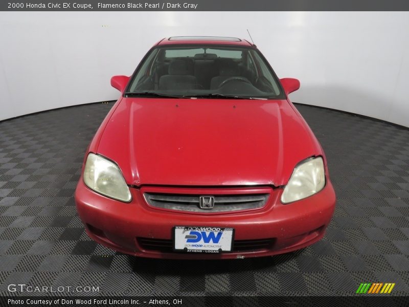 Flamenco Black Pearl / Dark Gray 2000 Honda Civic EX Coupe