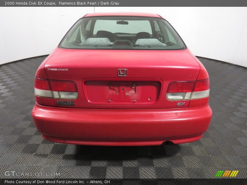 Flamenco Black Pearl / Dark Gray 2000 Honda Civic EX Coupe