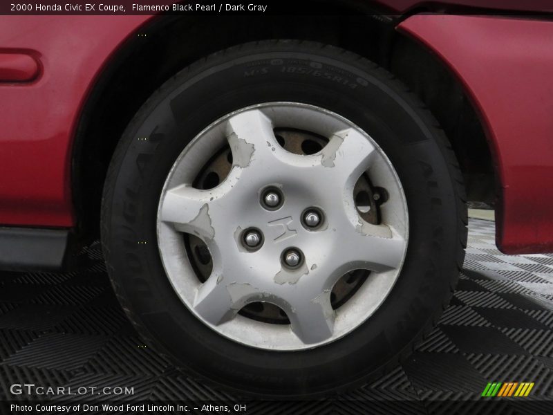 Flamenco Black Pearl / Dark Gray 2000 Honda Civic EX Coupe