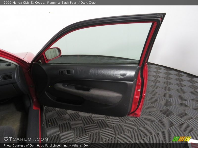 Flamenco Black Pearl / Dark Gray 2000 Honda Civic EX Coupe