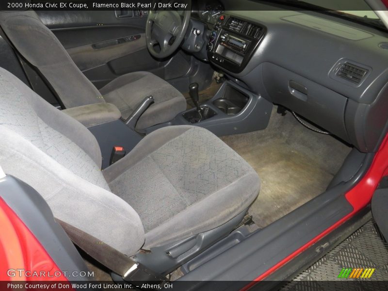 Flamenco Black Pearl / Dark Gray 2000 Honda Civic EX Coupe
