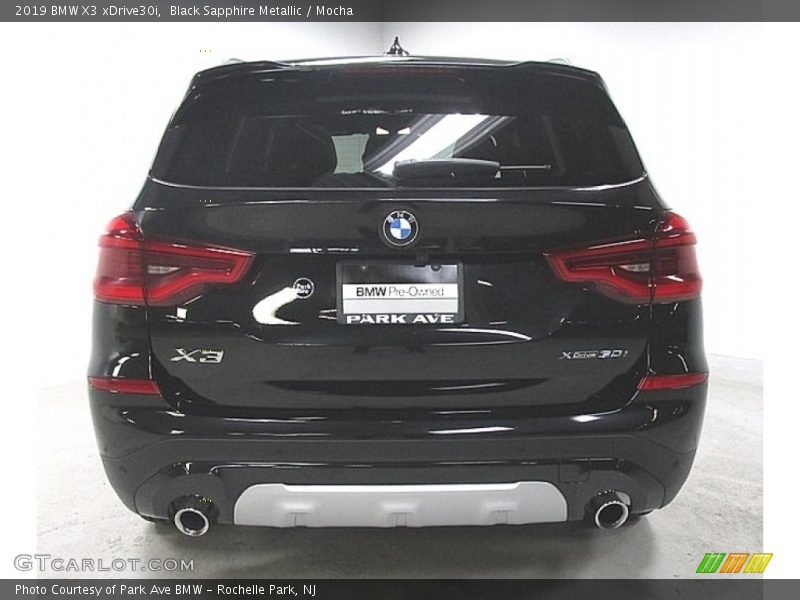 Black Sapphire Metallic / Mocha 2019 BMW X3 xDrive30i