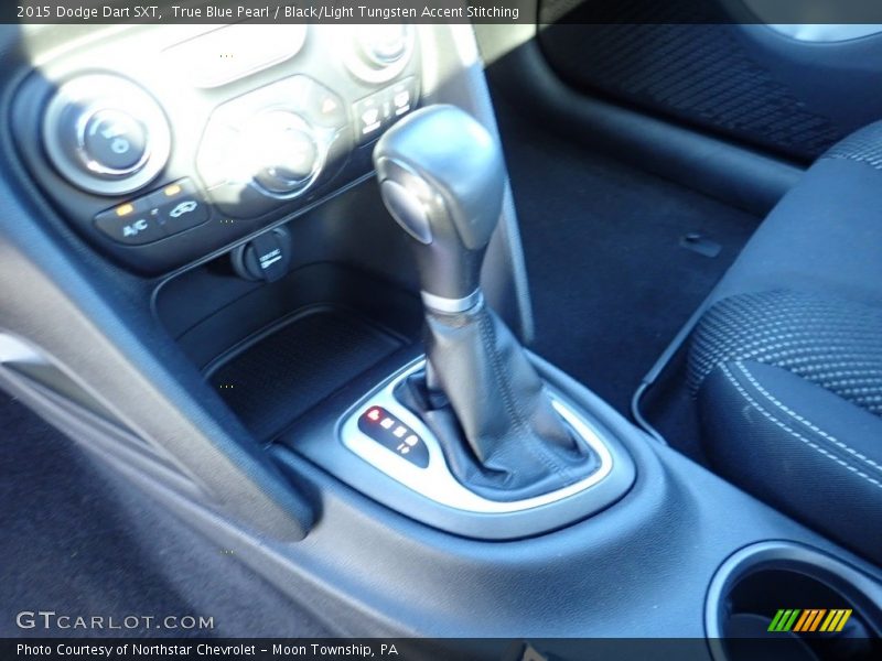 True Blue Pearl / Black/Light Tungsten Accent Stitching 2015 Dodge Dart SXT