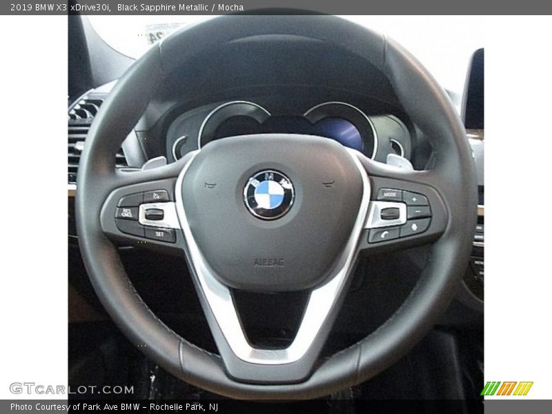 Black Sapphire Metallic / Mocha 2019 BMW X3 xDrive30i
