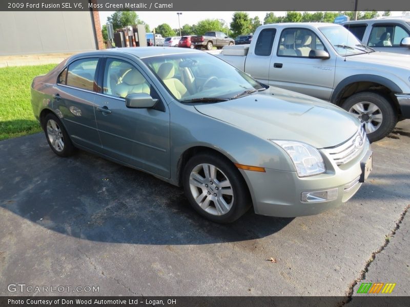 Moss Green Metallic / Camel 2009 Ford Fusion SEL V6