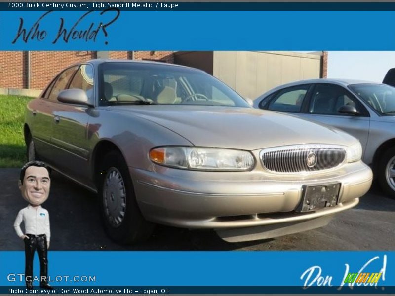 Light Sandrift Metallic / Taupe 2000 Buick Century Custom