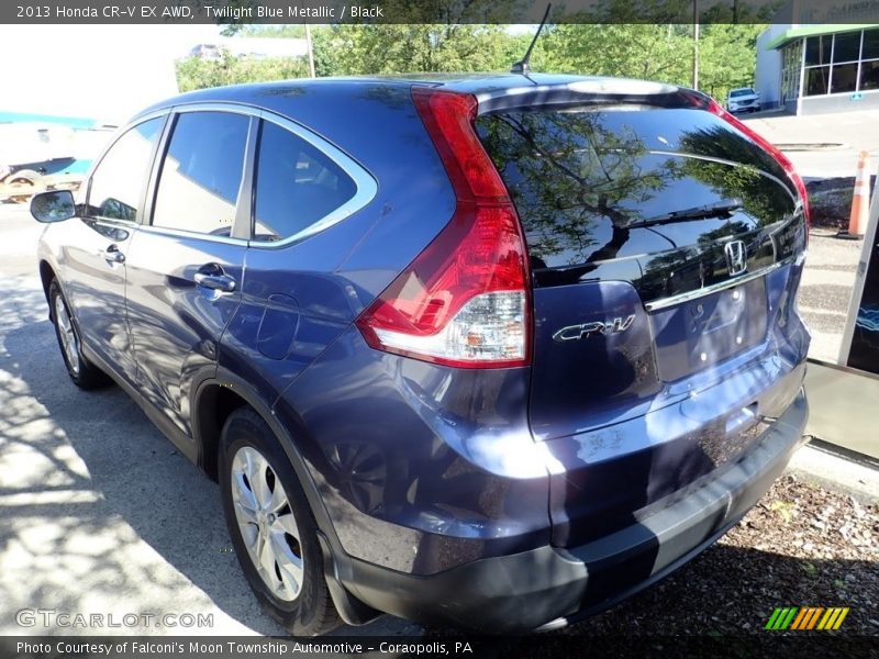 Twilight Blue Metallic / Black 2013 Honda CR-V EX AWD