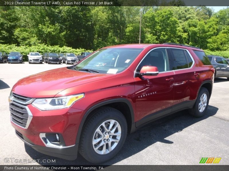 Cajun Red Tintcoat / Jet Black 2019 Chevrolet Traverse LT AWD