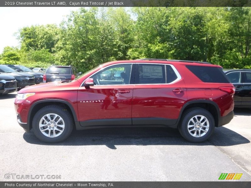 Cajun Red Tintcoat / Jet Black 2019 Chevrolet Traverse LT AWD