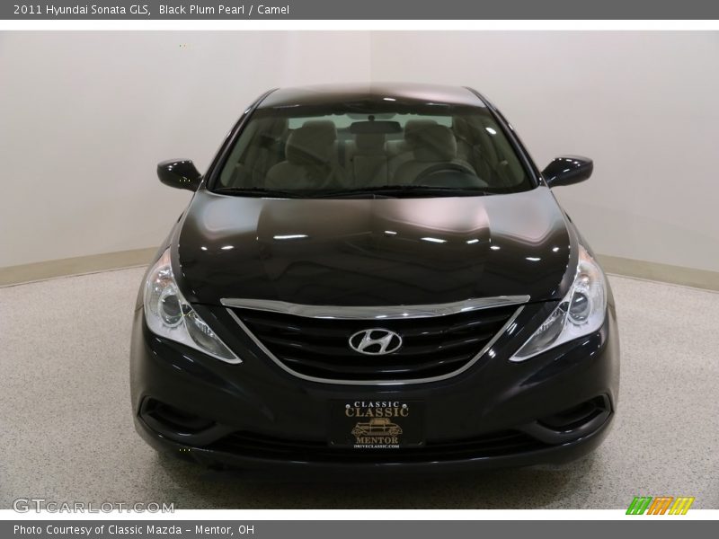 Black Plum Pearl / Camel 2011 Hyundai Sonata GLS