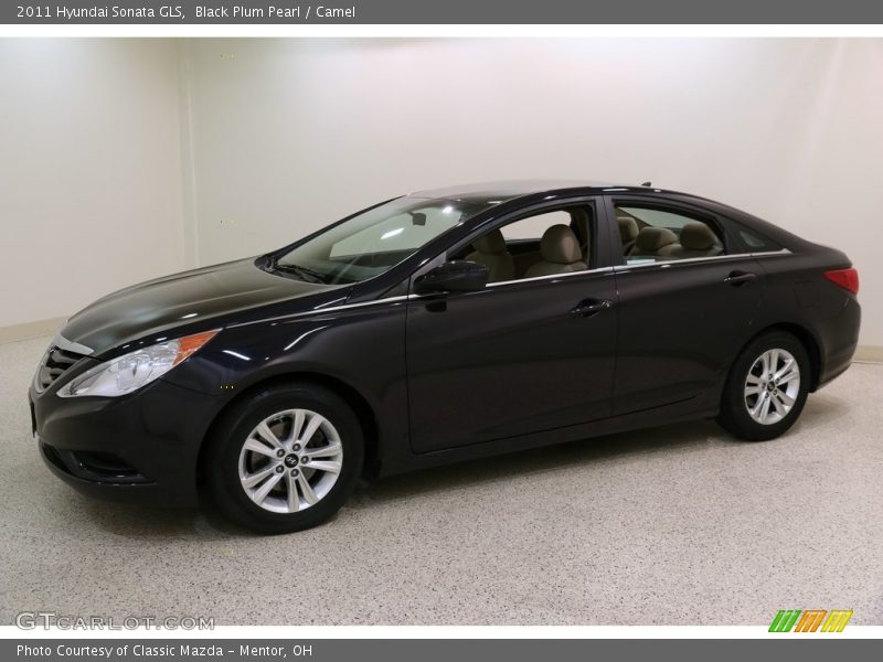 Black Plum Pearl / Camel 2011 Hyundai Sonata GLS