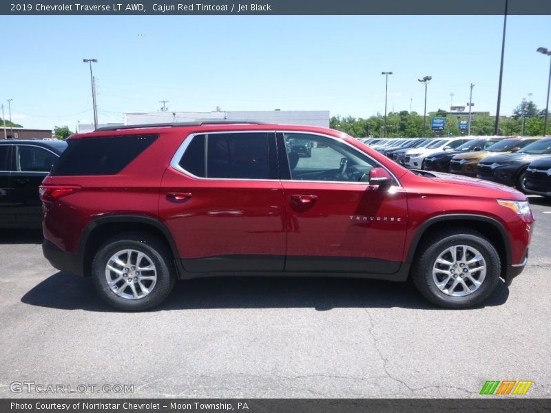 Cajun Red Tintcoat / Jet Black 2019 Chevrolet Traverse LT AWD