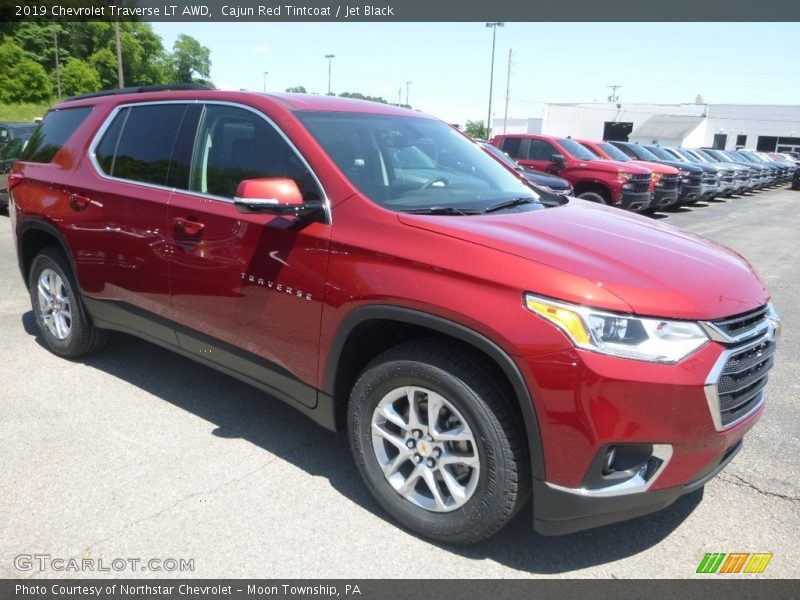 Cajun Red Tintcoat / Jet Black 2019 Chevrolet Traverse LT AWD
