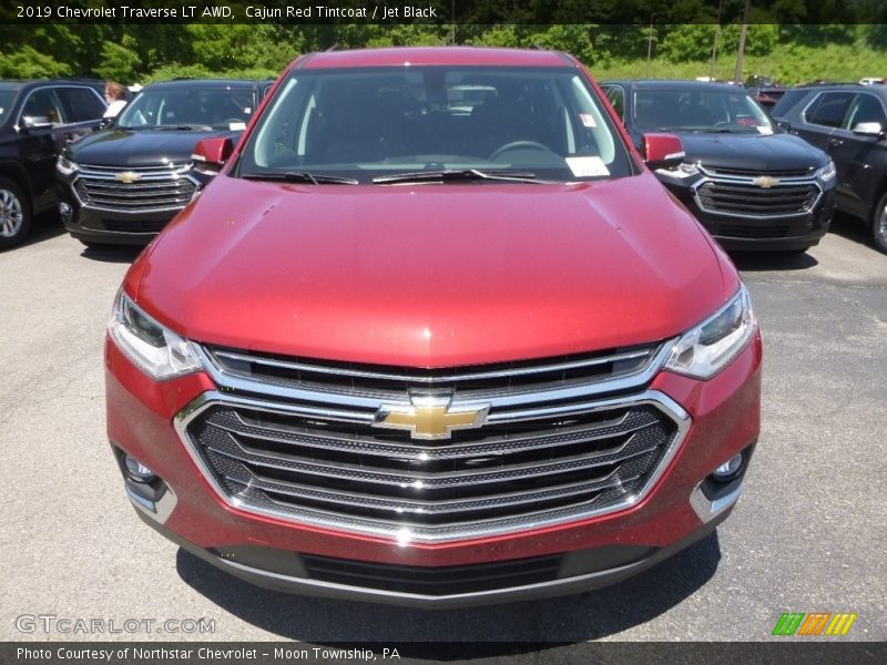 Cajun Red Tintcoat / Jet Black 2019 Chevrolet Traverse LT AWD