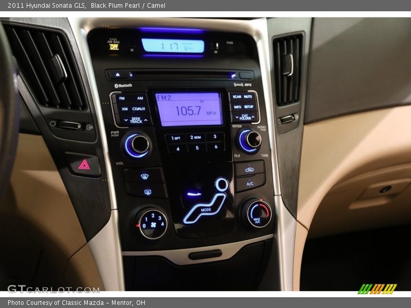 Black Plum Pearl / Camel 2011 Hyundai Sonata GLS