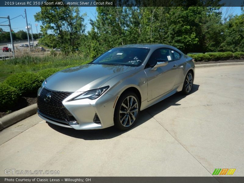 Atomic Silver / Circuit Red 2019 Lexus RC 350 F Sport AWD
