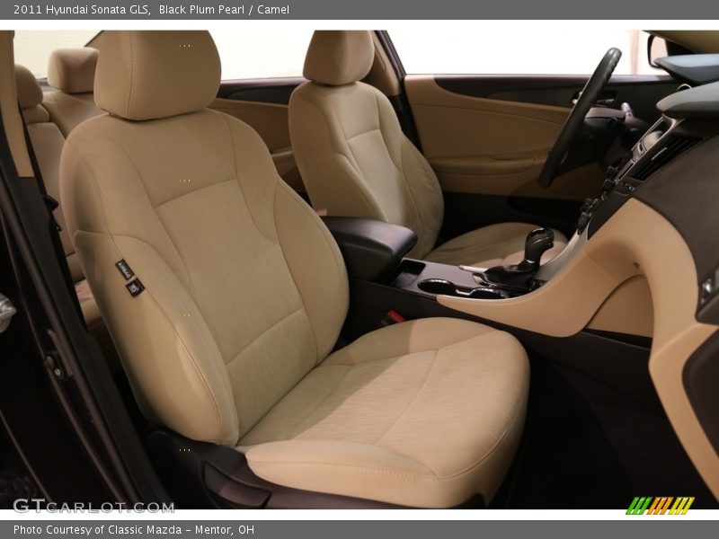 Black Plum Pearl / Camel 2011 Hyundai Sonata GLS